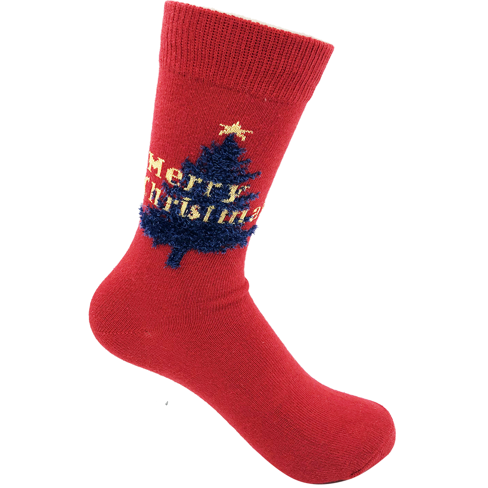 圣誕主題女襪純棉提花襪NF18098