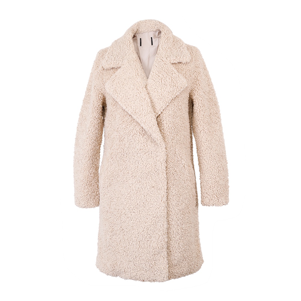 人造毛翻領(lǐng)大衣