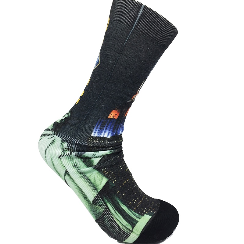 男式運動襪提花中襪NF18075