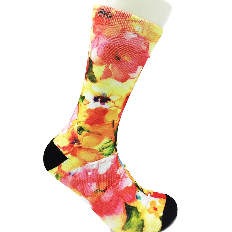 男式運動壓力襪印花襪中襪NF18078