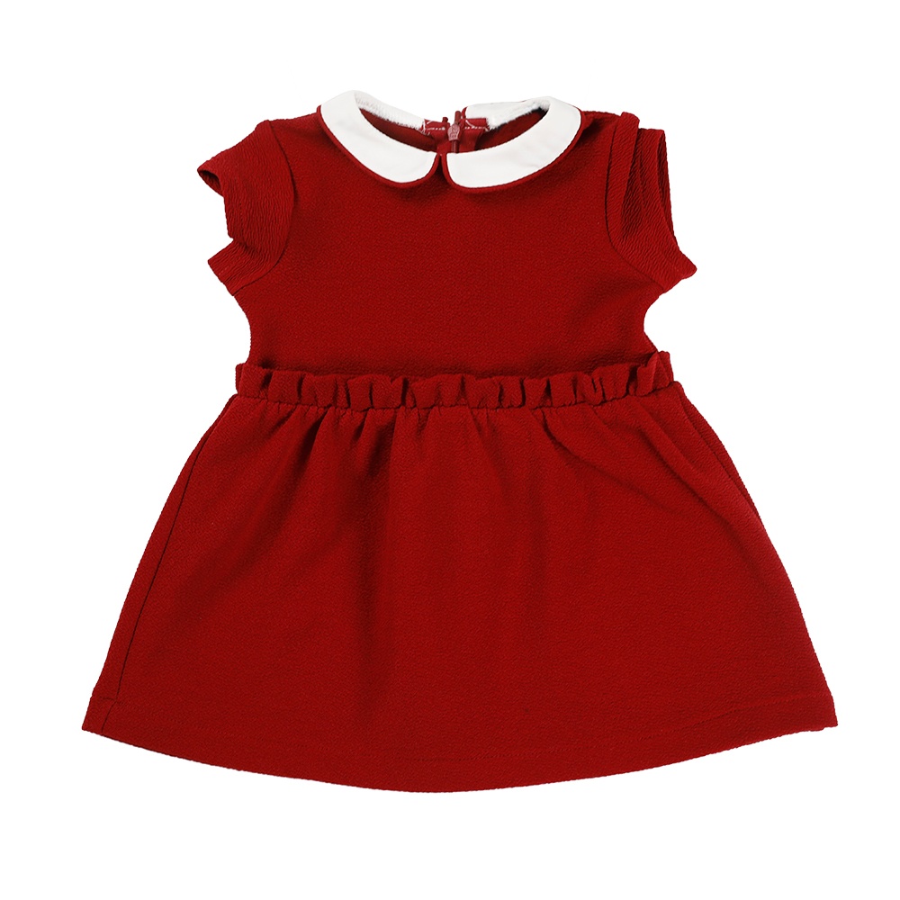 女嬰縐布連衣裙