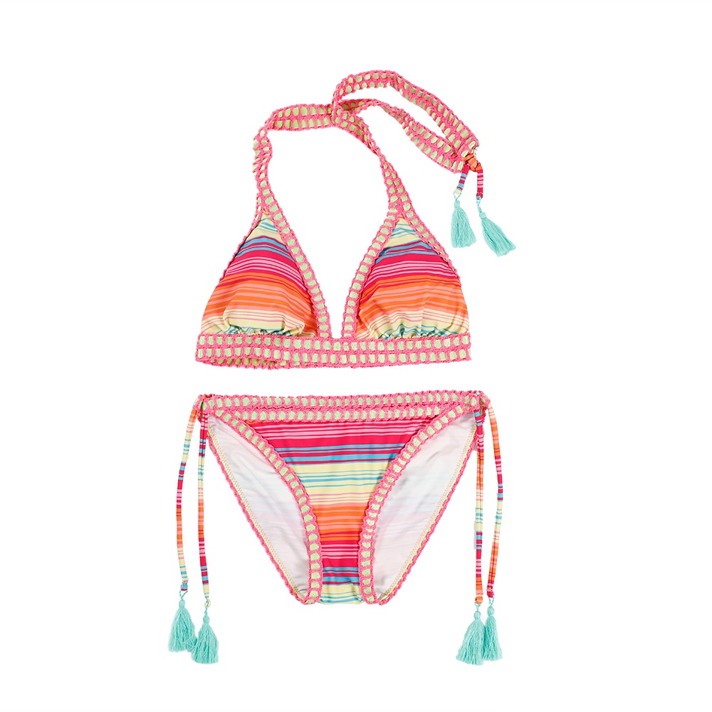 女士橡筋織帶比基尼