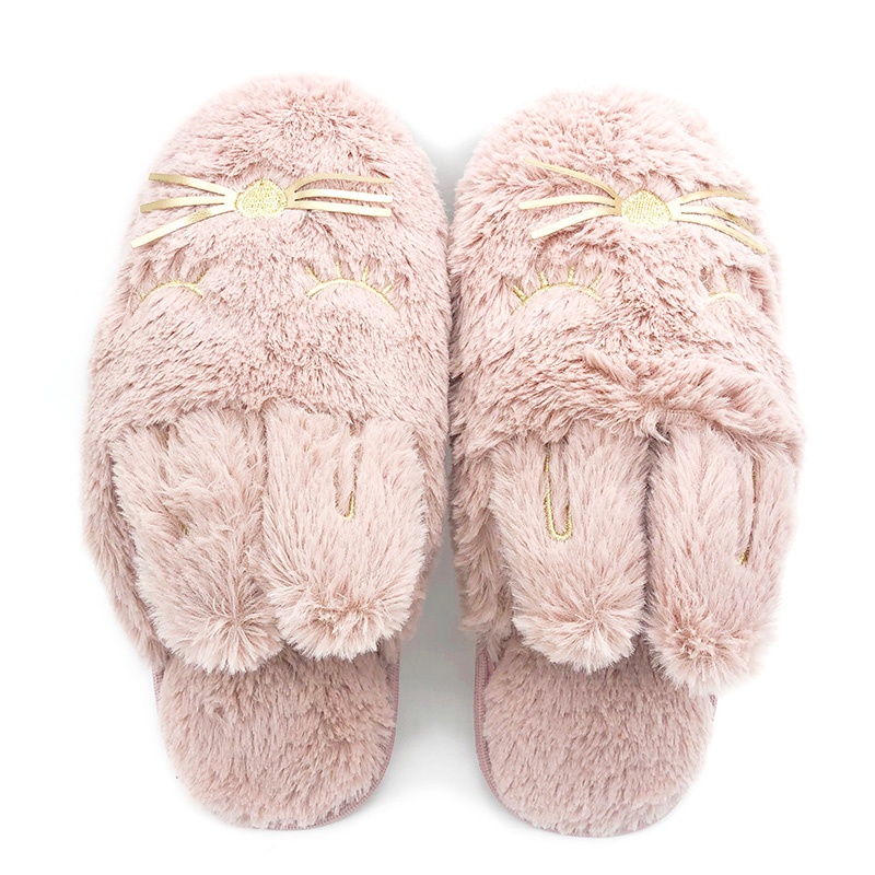 女士卡通棉拖鞋