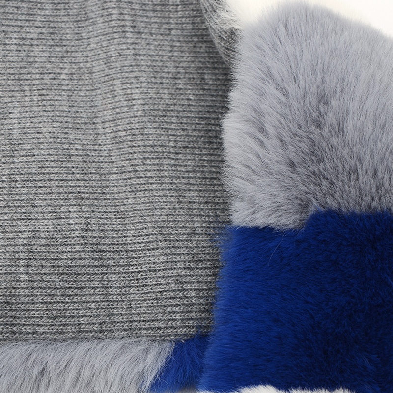 人造毛針織拼接毛領(lǐng)